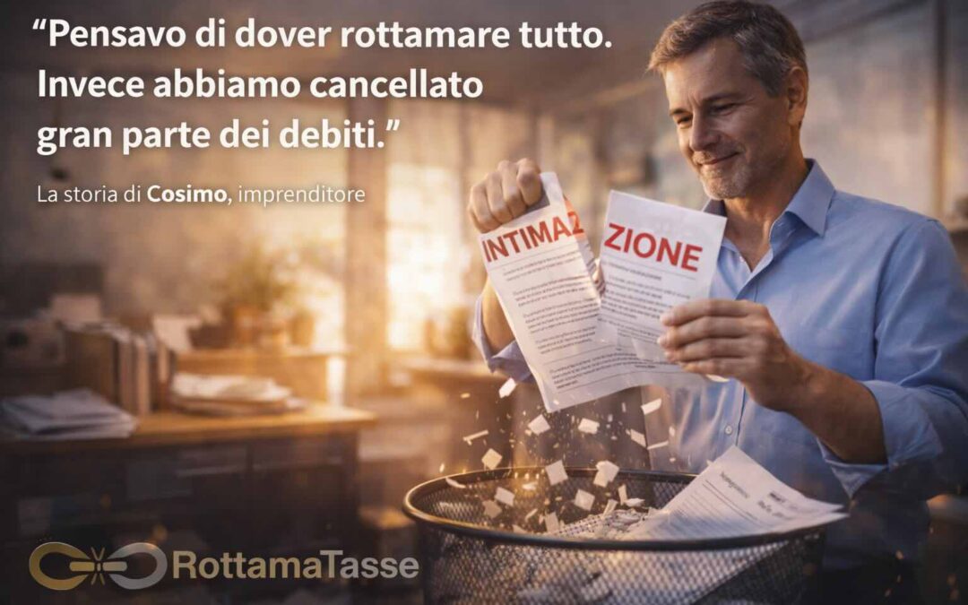 Intimazione di pagamento: strategia batte panico. La storia di Cosimo